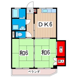 陽崇台ハイツの物件間取画像